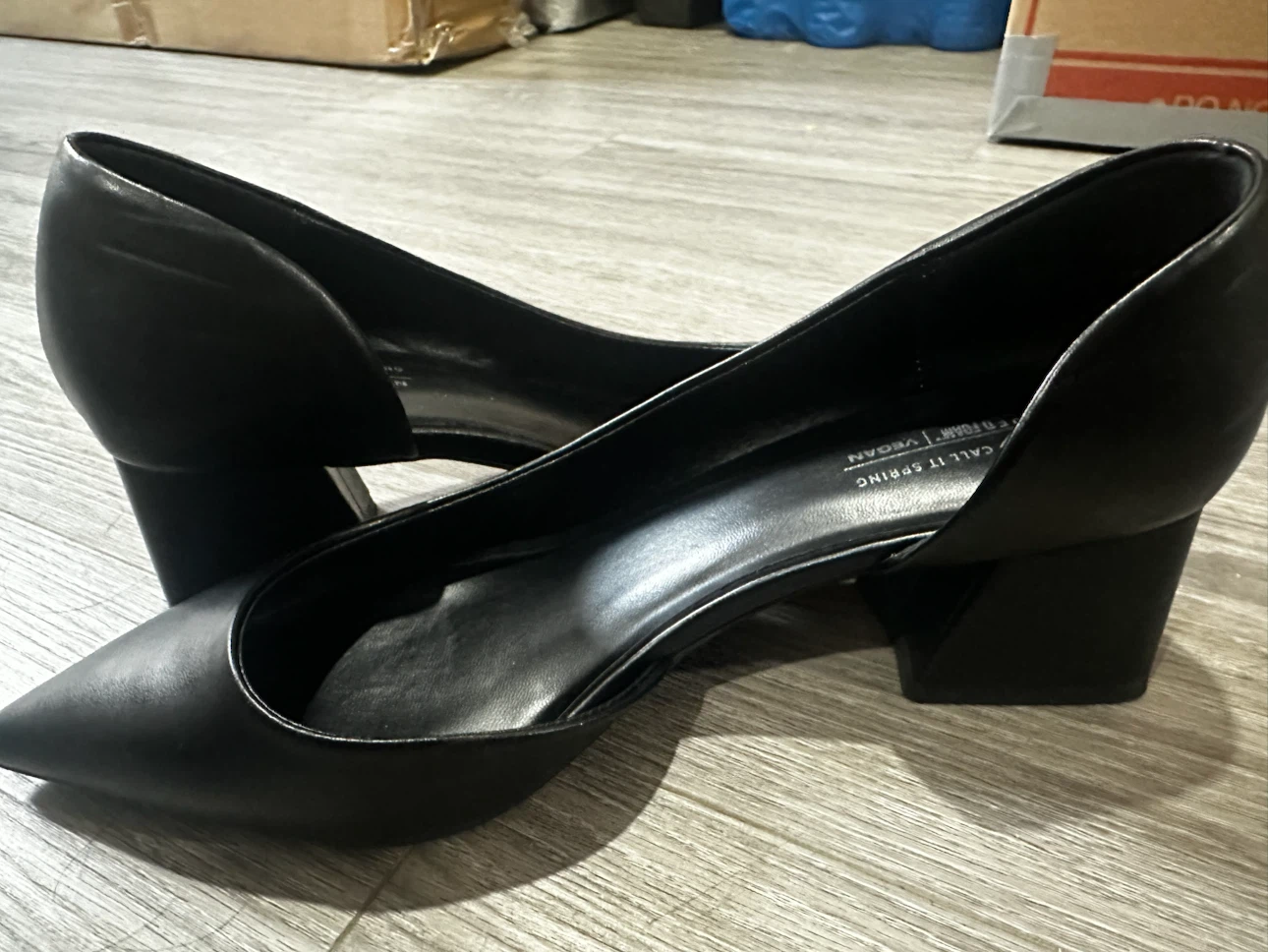 Call It Spring Black Slingback Block Heels – Size 11 – Worn Once - photo 3