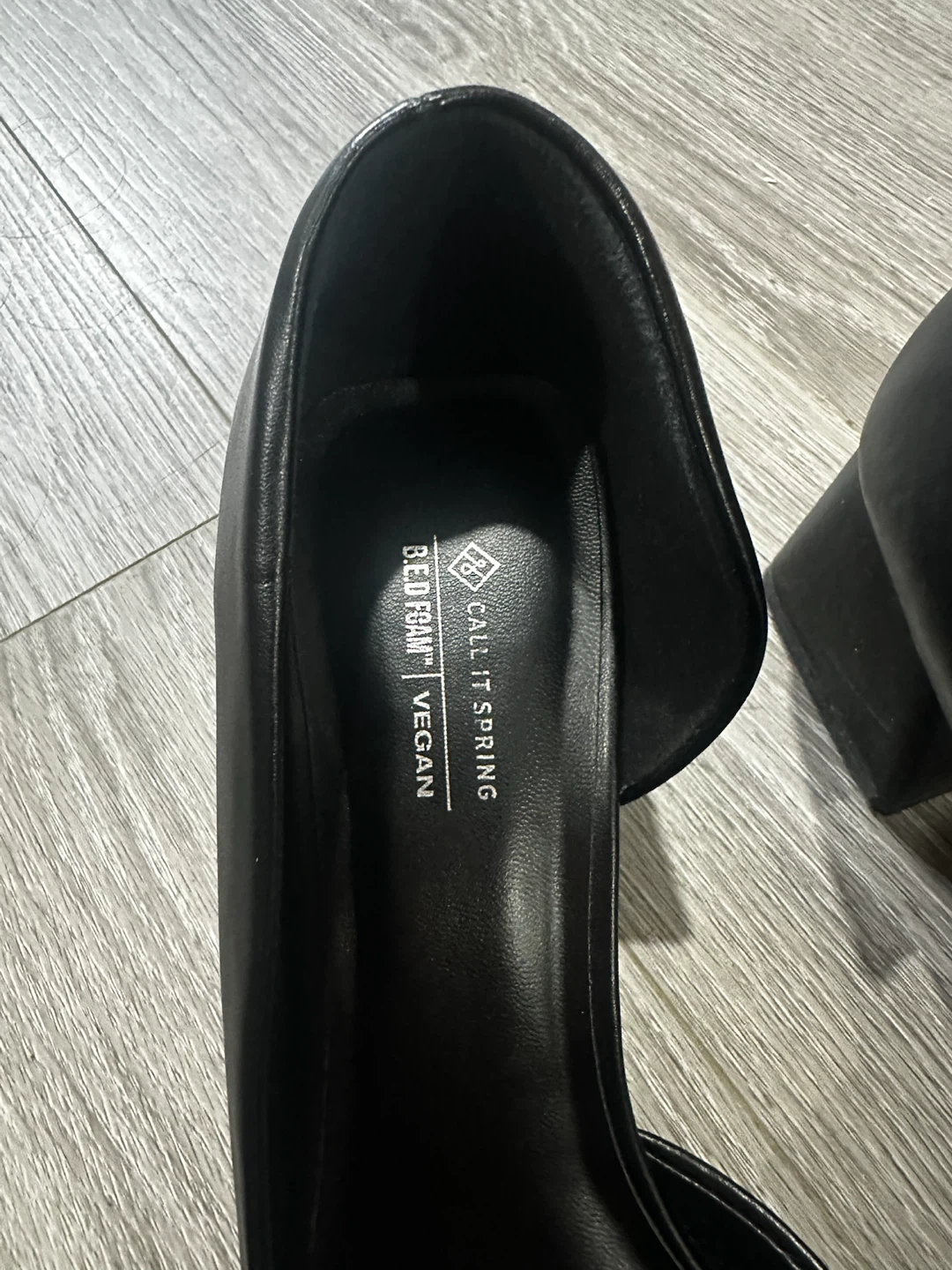 Call It Spring Black Slingback Block Heels – Size 11 – Worn Once - photo 4
