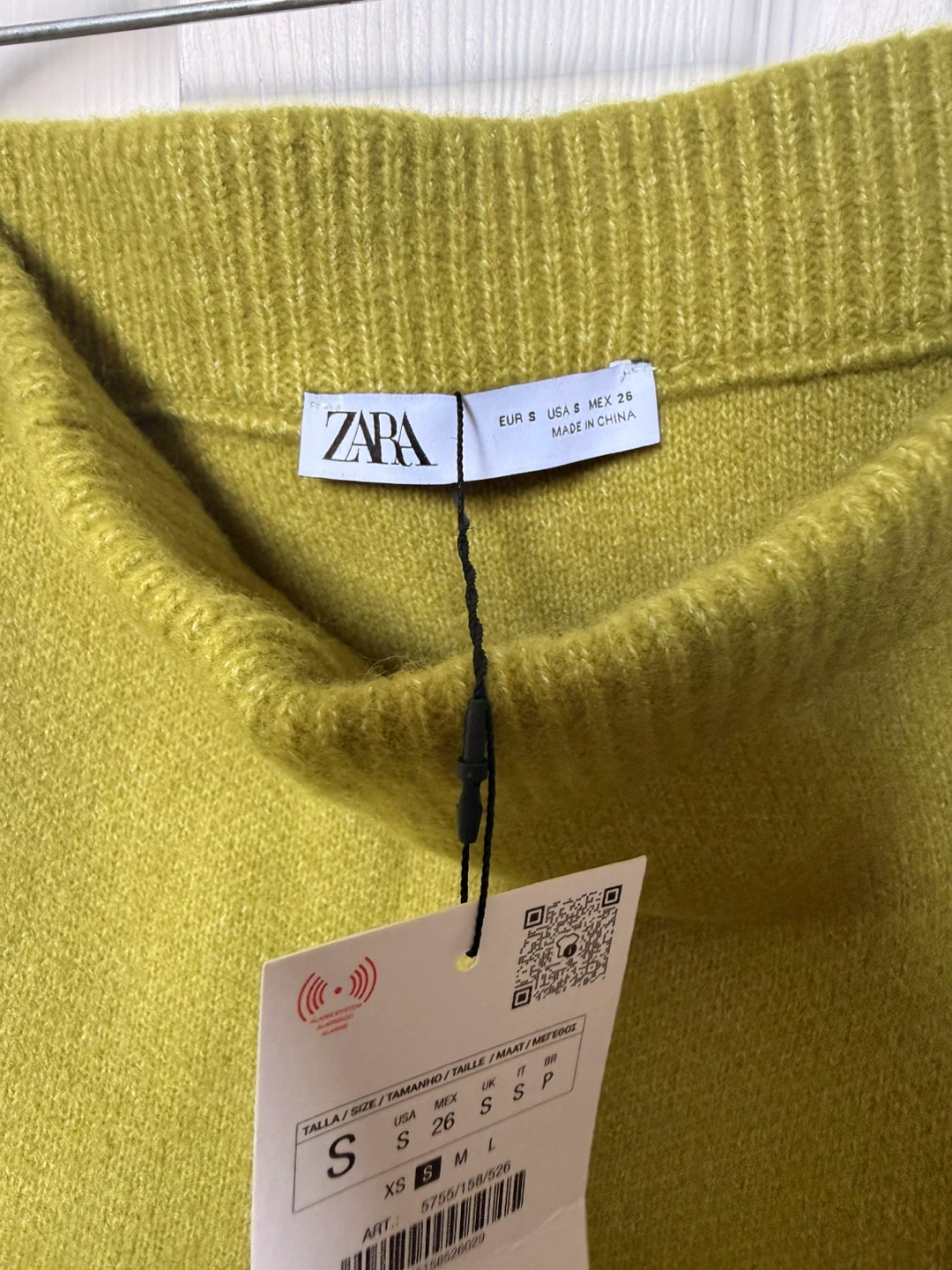 New ZARA Knit A-Line Skirt - Olive Green - photo 3