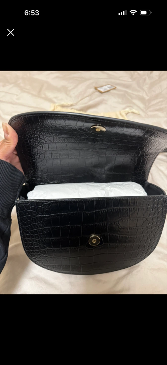 A.P.C Genevieve genuine leather crocodile motif purse - photo 2
