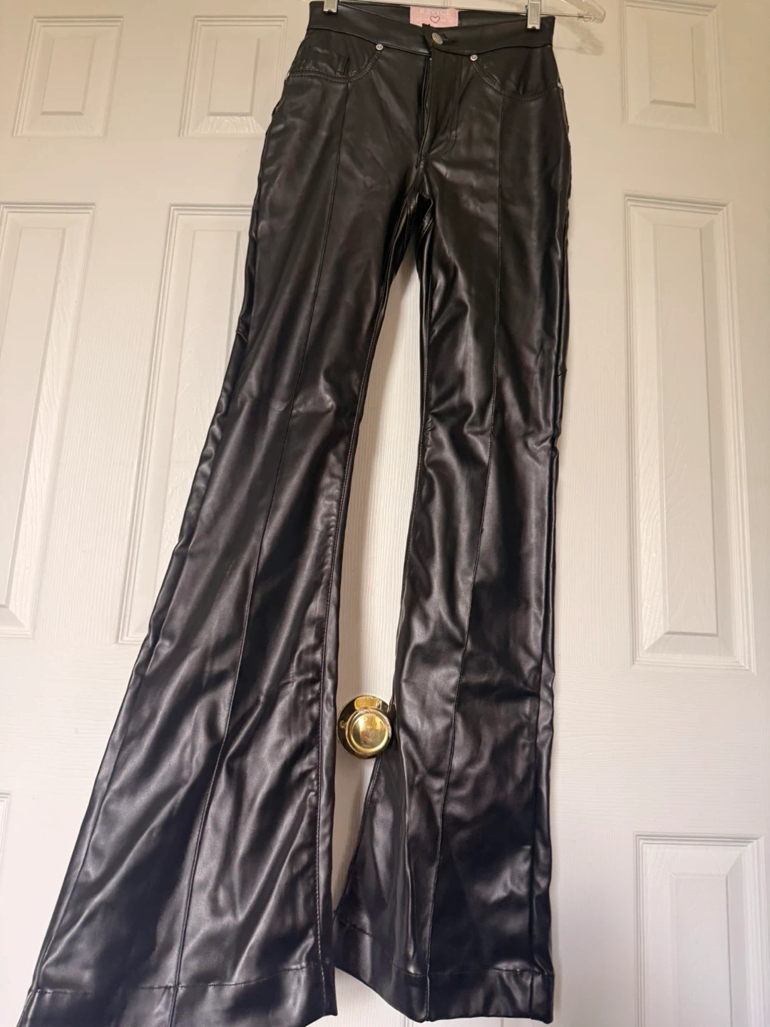 Revice Faux Leather Flare Pants - photo 2