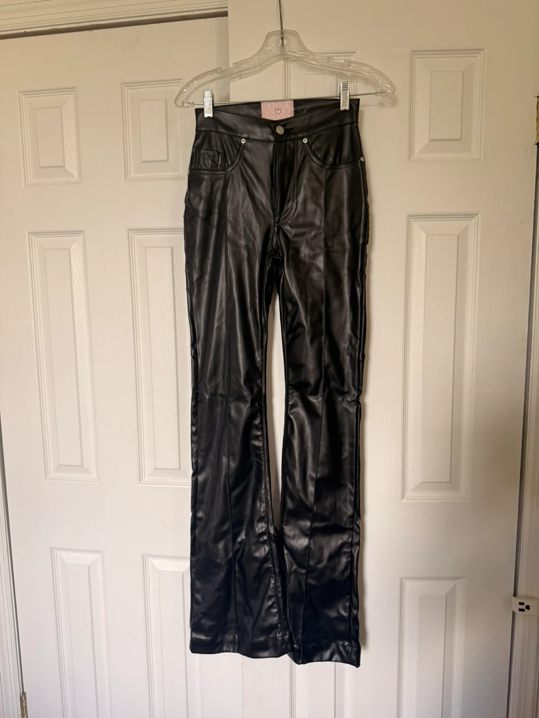 Revice Faux Leather Flare Pants - photo 3