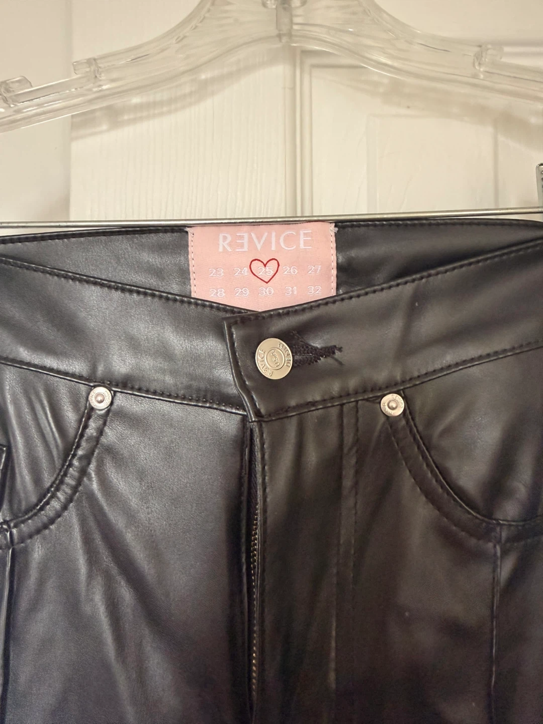 Revice Faux Leather Flare Pants - photo 4