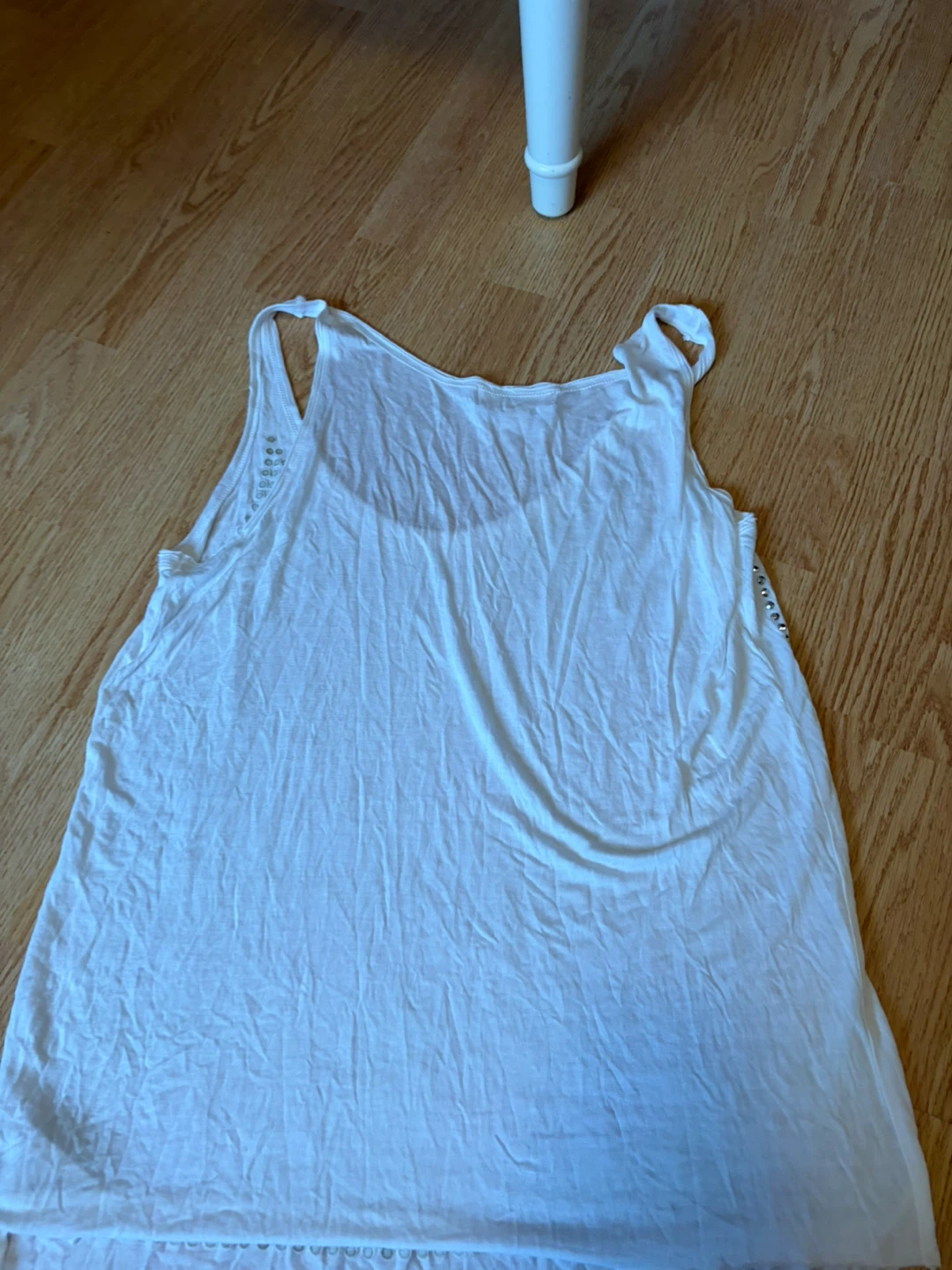 Michael Kors White Embellished Tank Top XL - photo 3
