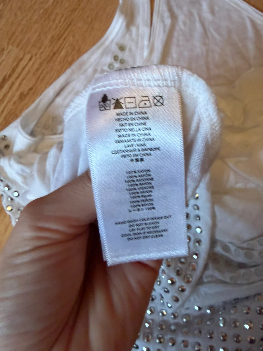 Michael Kors White Embellished Tank Top XL - photo 4