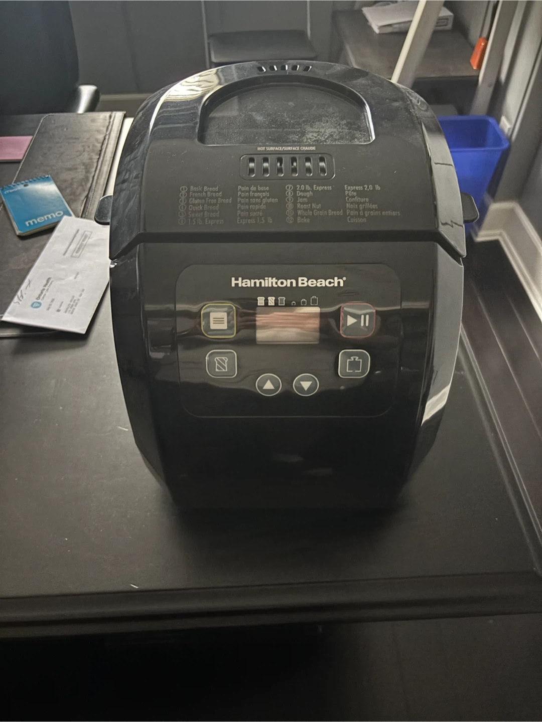Hamilton Beach Black Bread Maker
