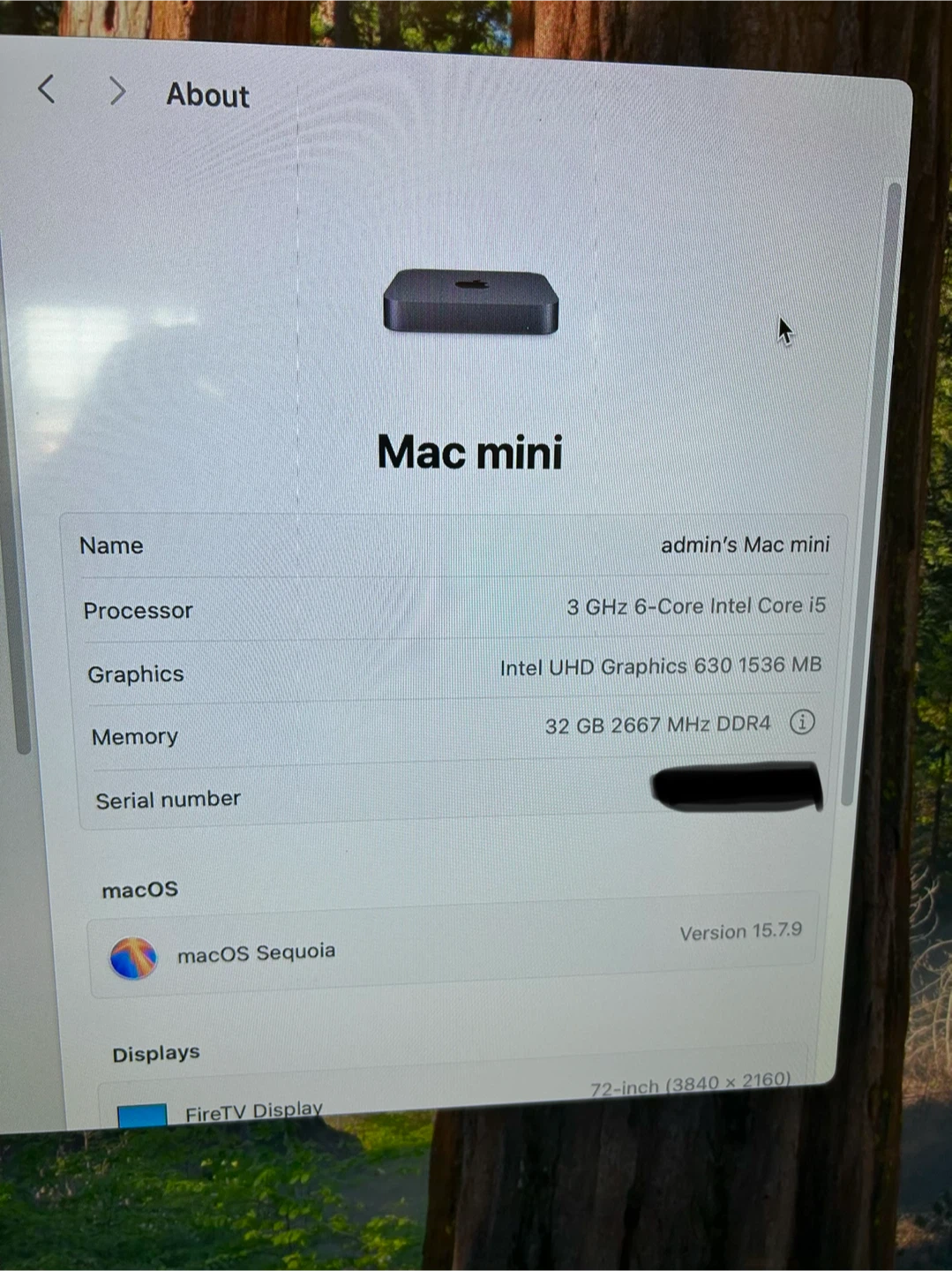 2018 Mac Mini - I5 3Ghz 6 core, 32GB ram, 512gb SSD - photo 4