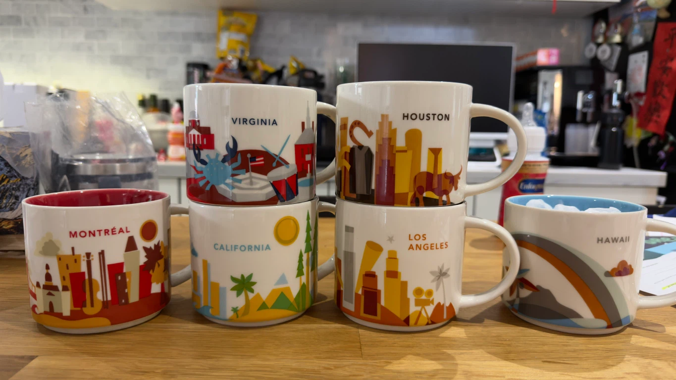 Starbucks you are here series mugs