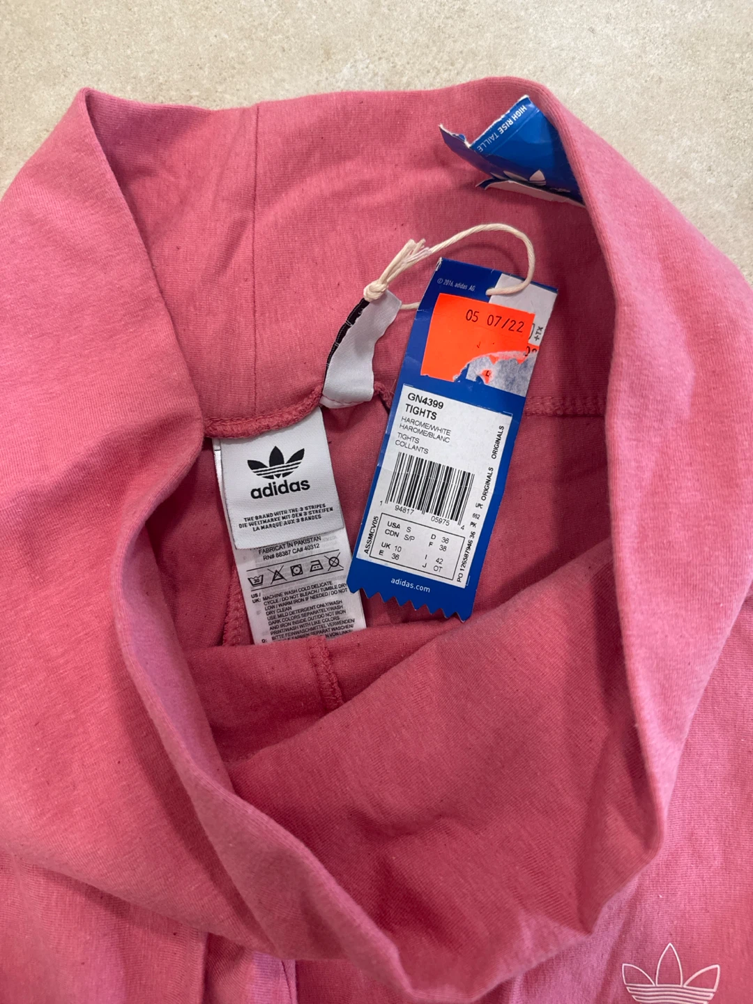 Adidas Pink Tights Size M - photo 2