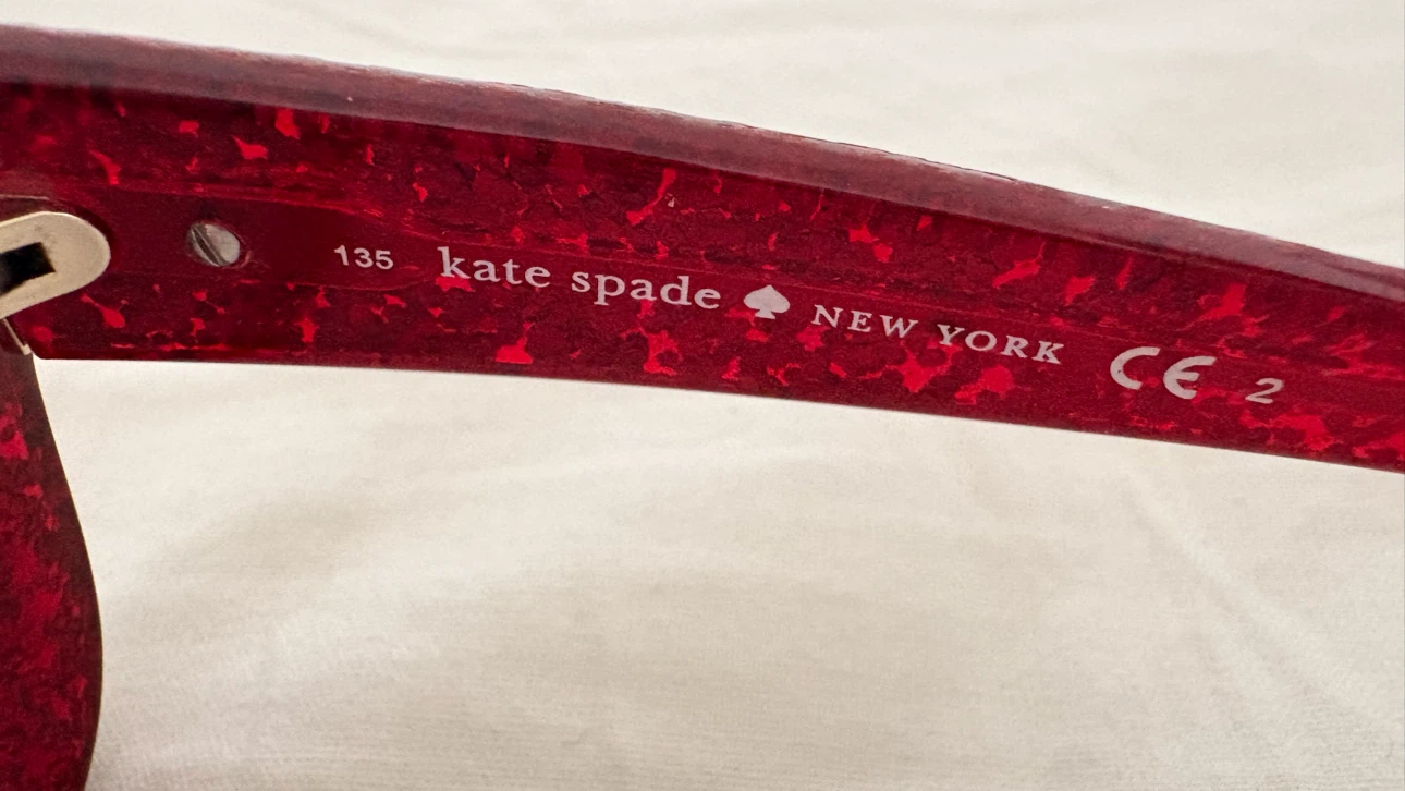 Kate Spade Red Glitter Cat-Eye Sunglasses - photo 4