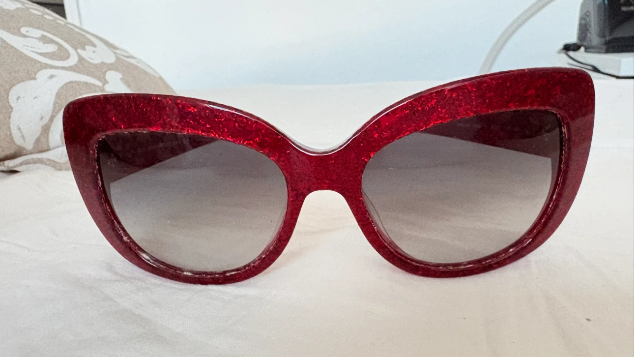 Kate Spade Red Glitter Cat-Eye Sunglasses - photo 5