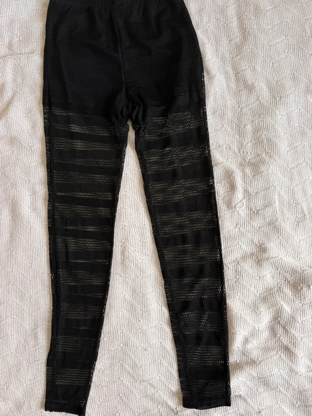 Black Mesh Leggings - Size: S - photo 4