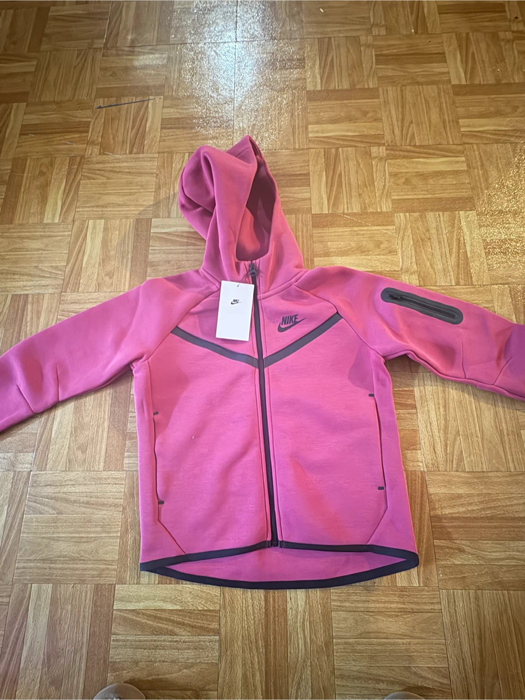 Nike Tech Fleece Full Zip Hoodie - Pink