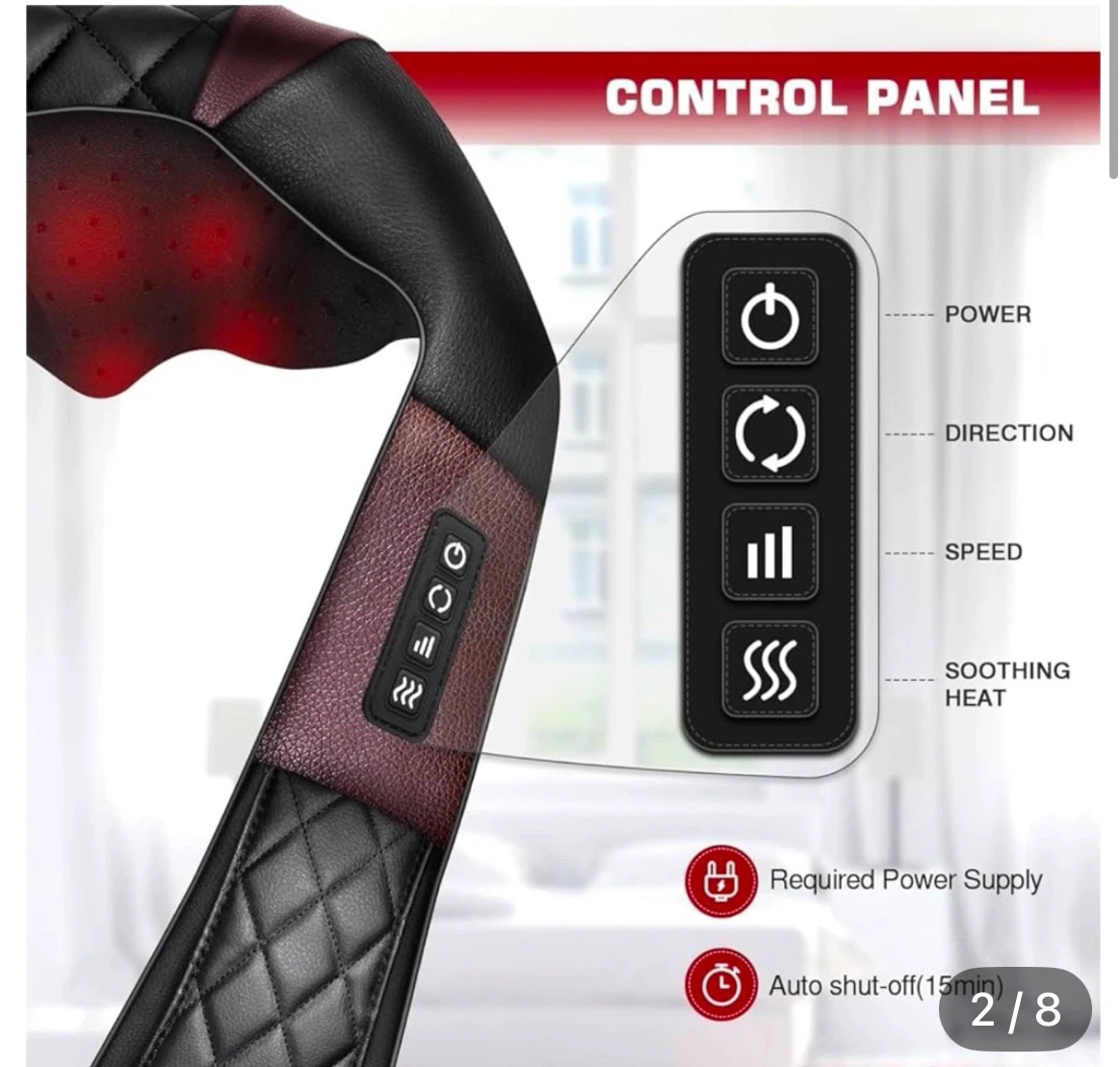 TWOQOW Neck Massager with Heat - photo 3