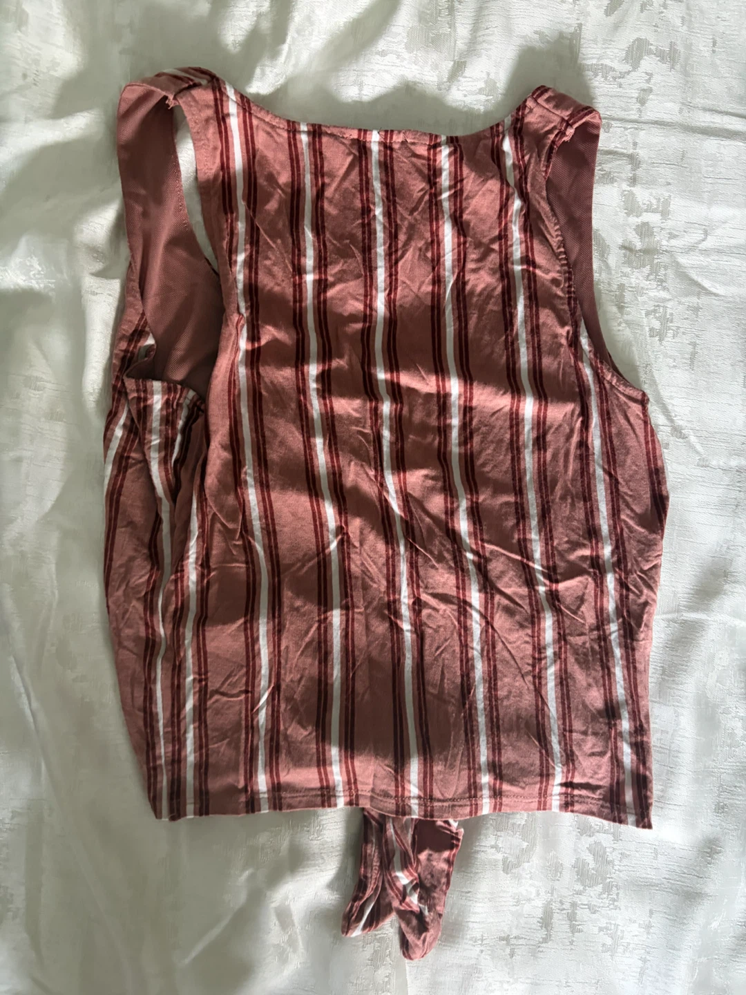 Dynamite Striped Tank Top with Knot Detail - Size XS - photo 2