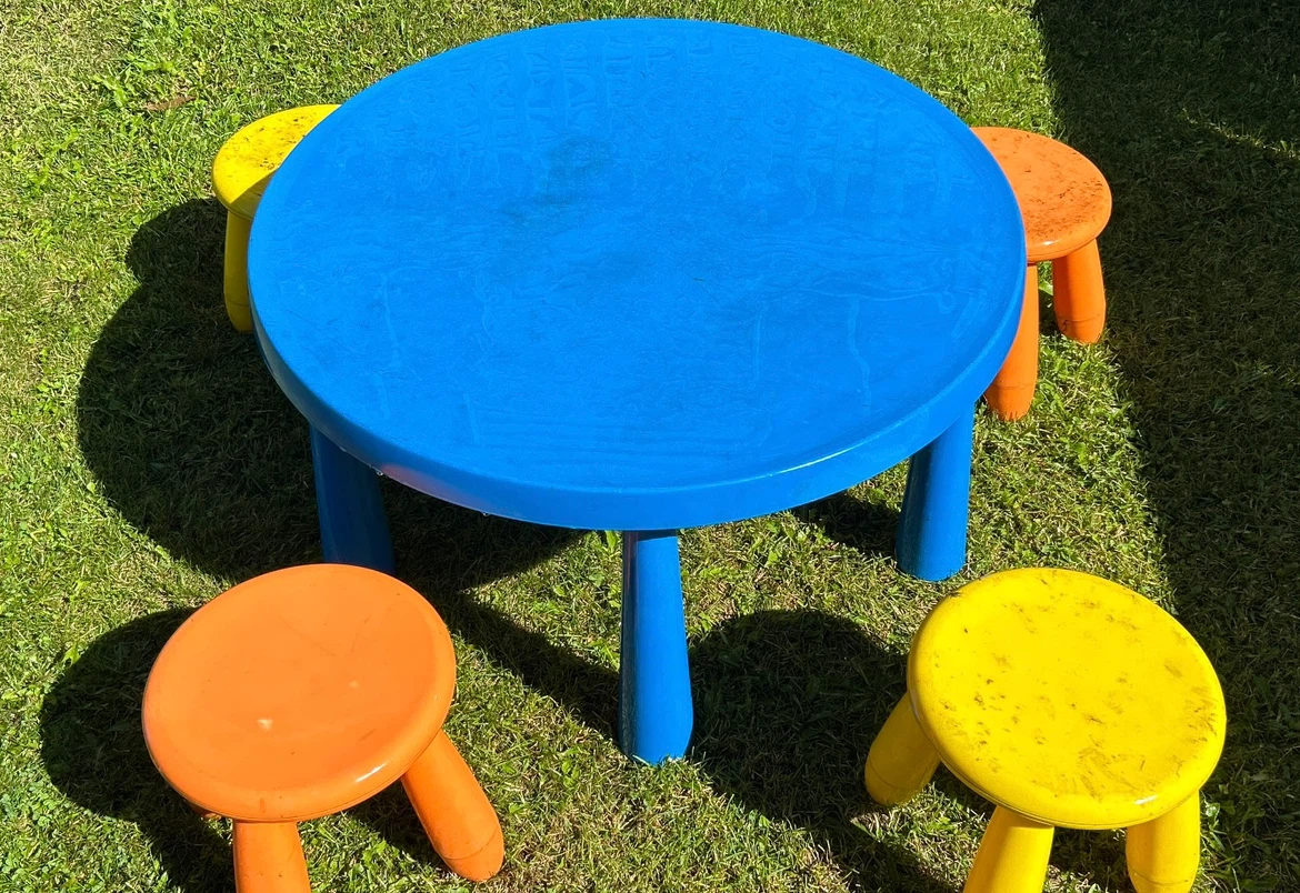 IKEA Table and Stools Set - photo 2