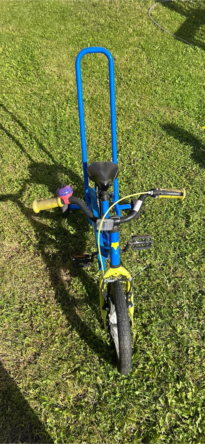 Kids Blue Bicycle with Handle - photo 2