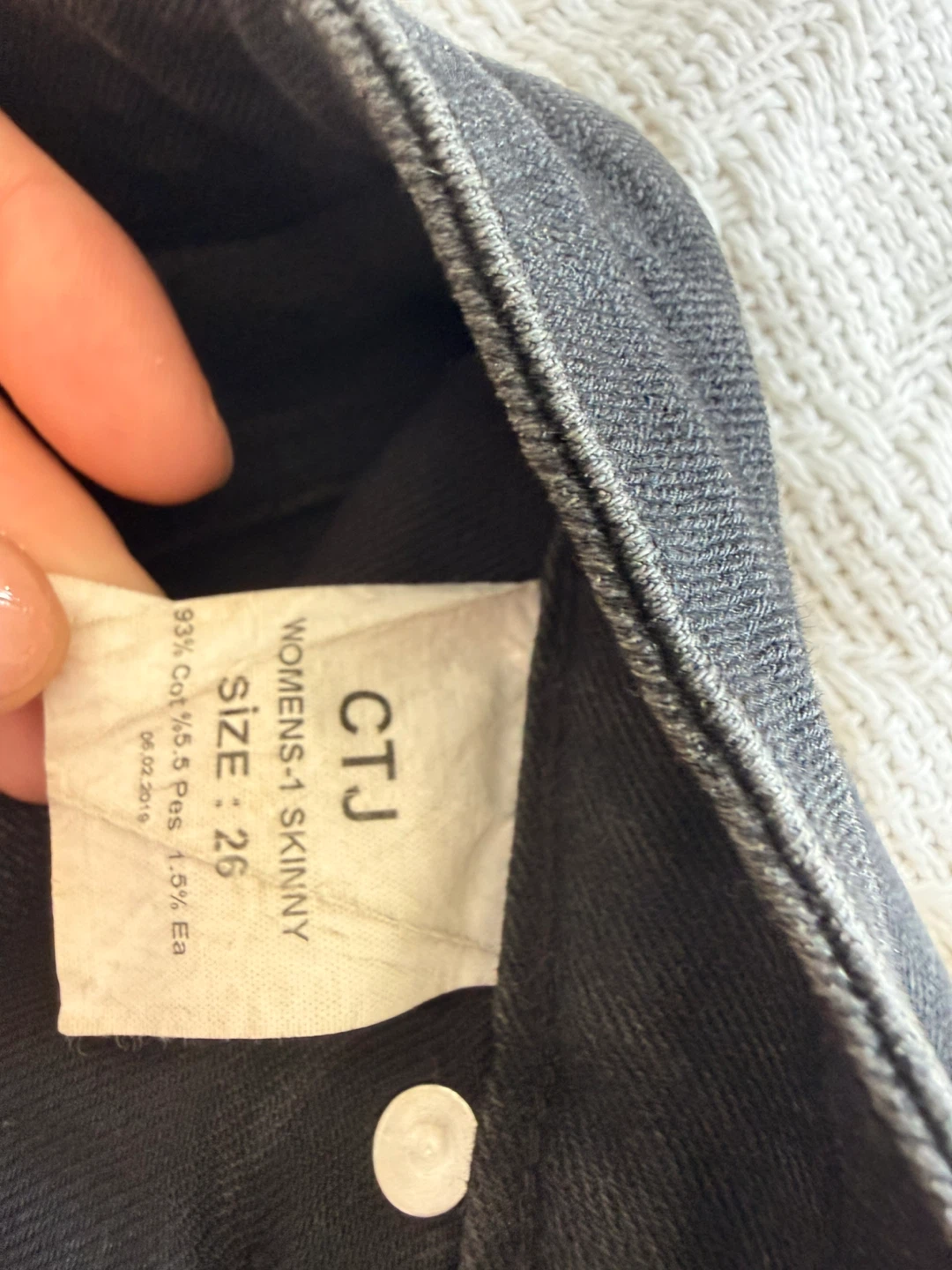CTJ Black Skinny Jeans Women's Size 26 - photo 5