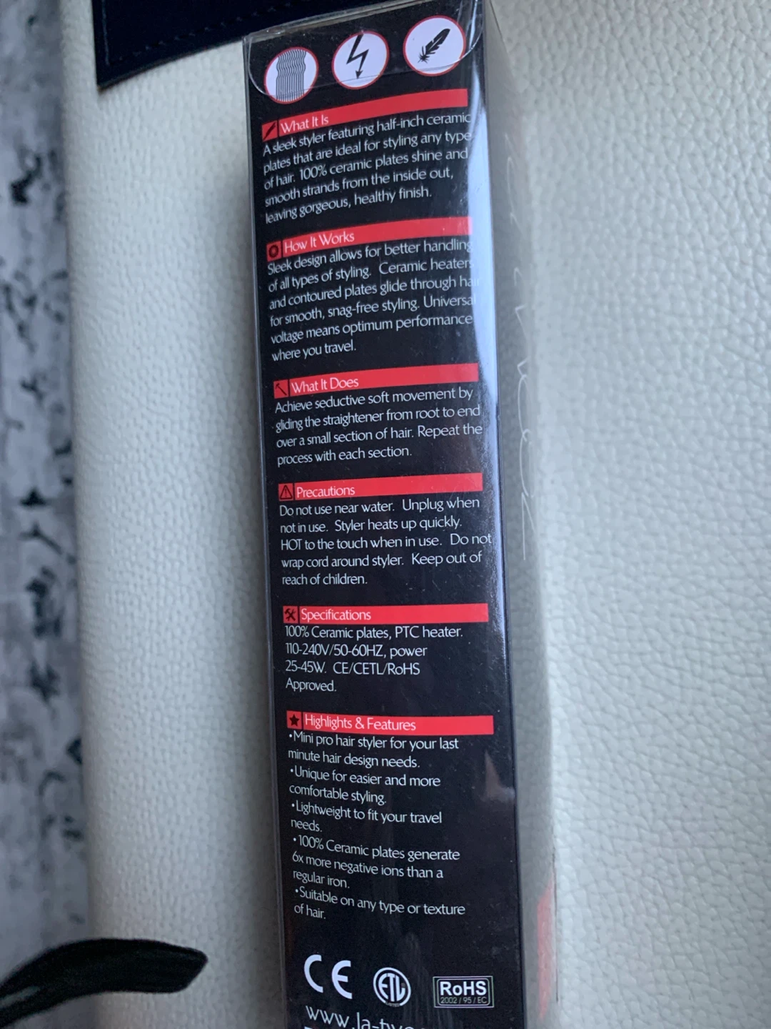 la-tweez Mini Pro Styler + Pouch - photo 2