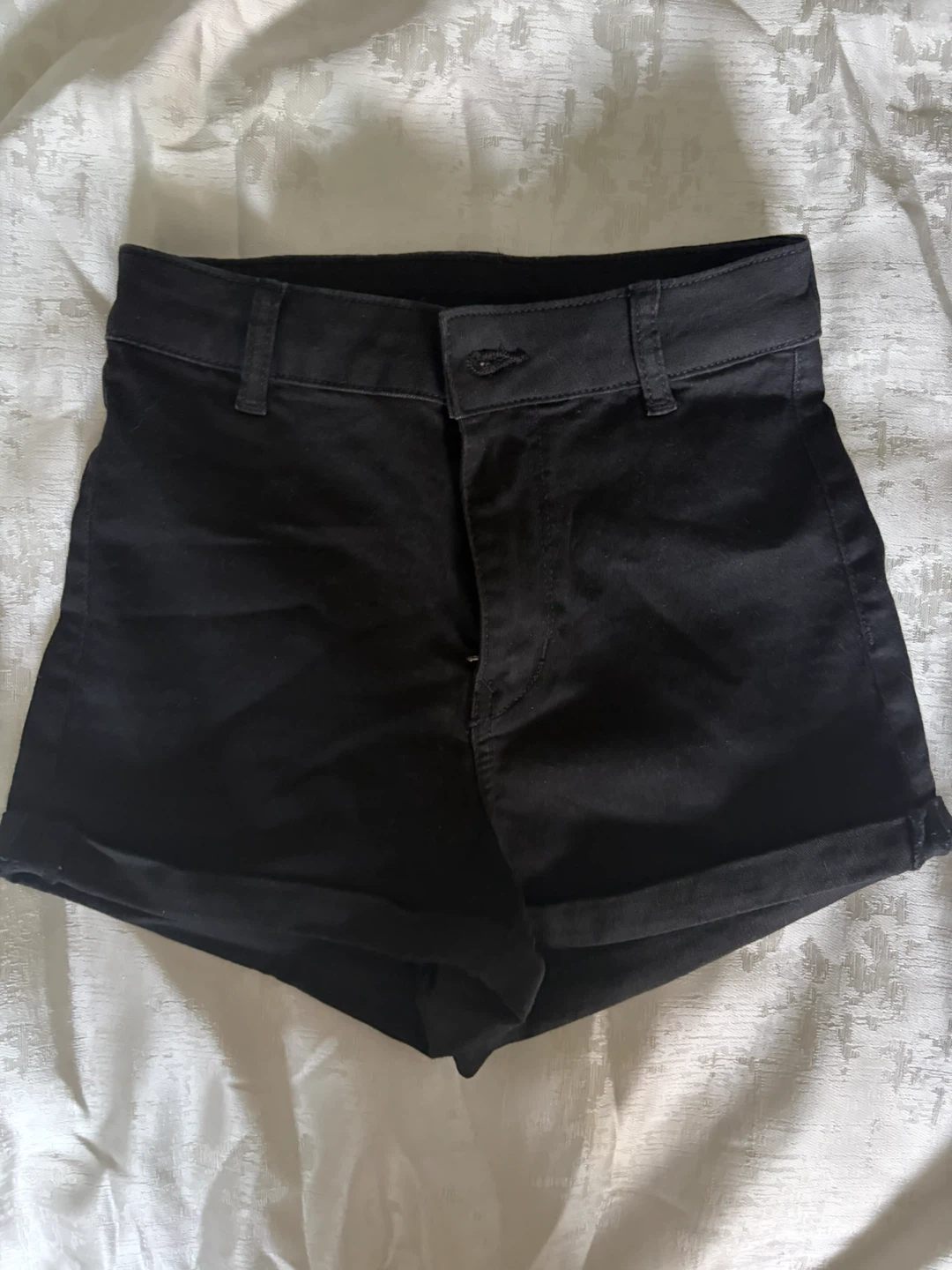 Black Denim Shorts Size EU 34 / US 4