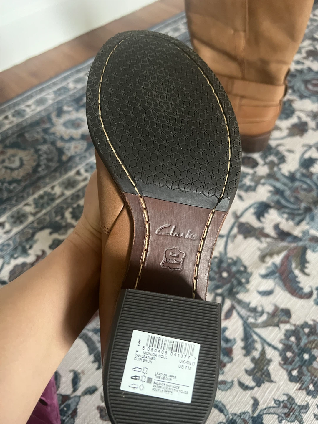 Clarks Tan Leather Monica Soul Boots