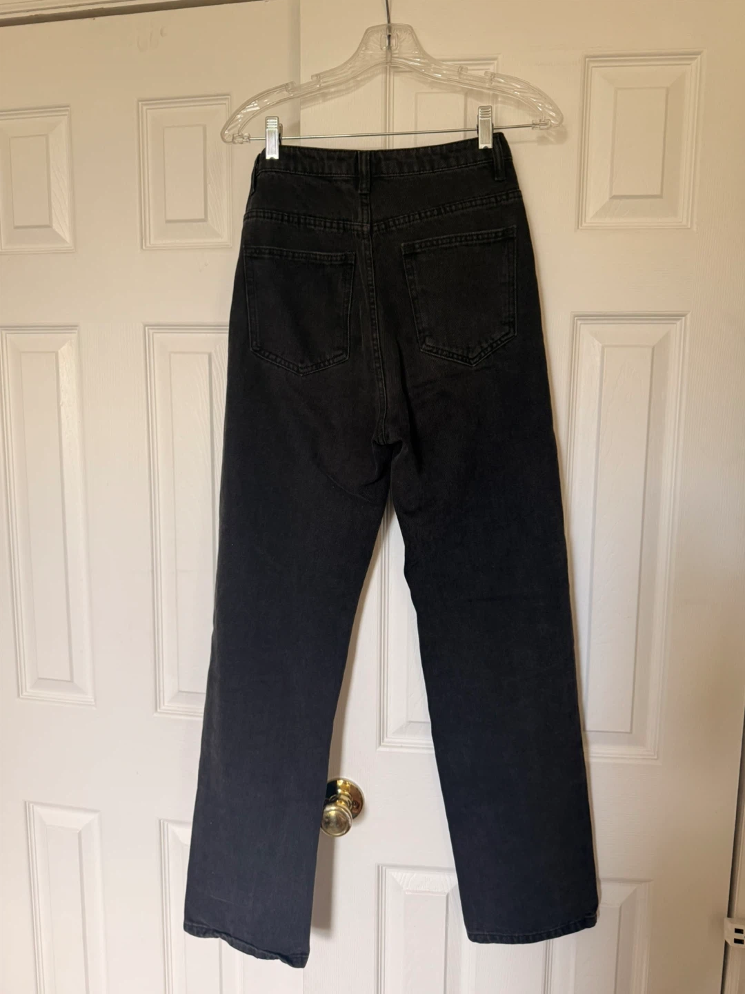 Commence Black Split Hem Wide Leg Jeans Size XS(fits like S) - photo 4