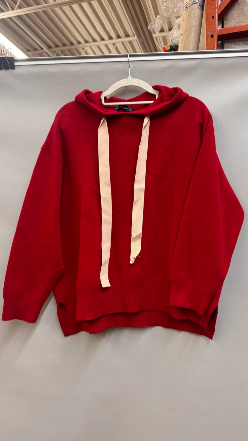ZARA KNIT Red Hoodie