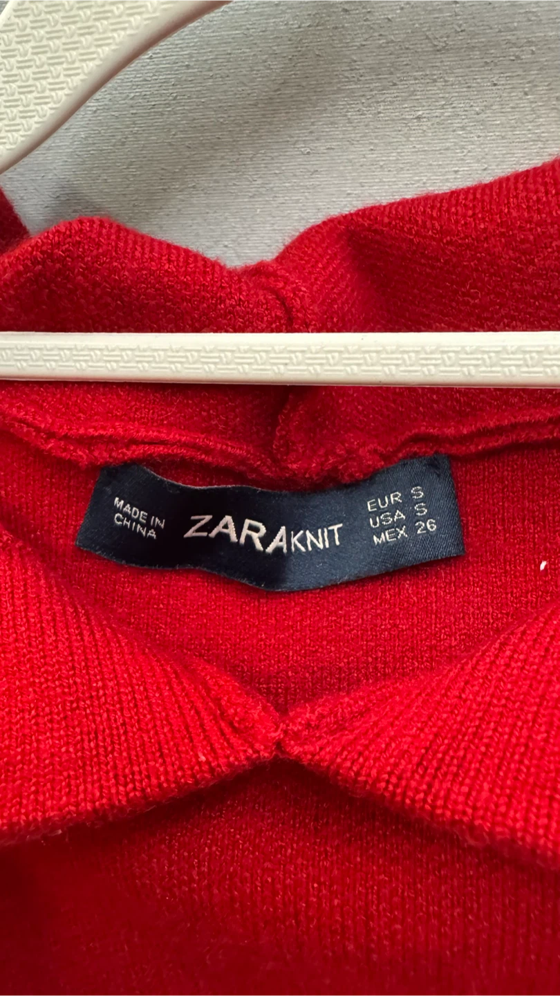 ZARA KNIT Red Hoodie - photo 3
