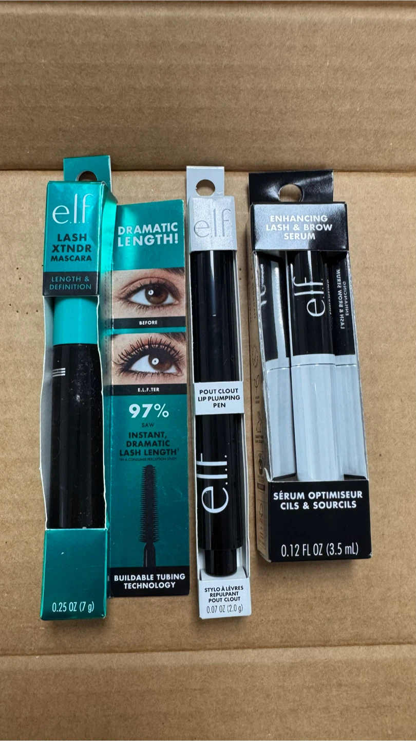 e.l.f. Lash Xtndr Mascara, Lip Plumping Pen & Lash & Brow Serum