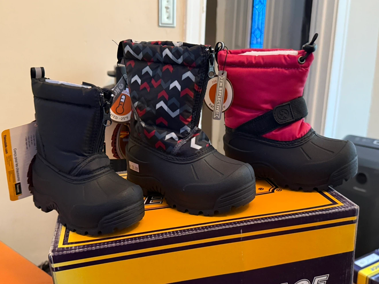 Botas para la nieve. Niños