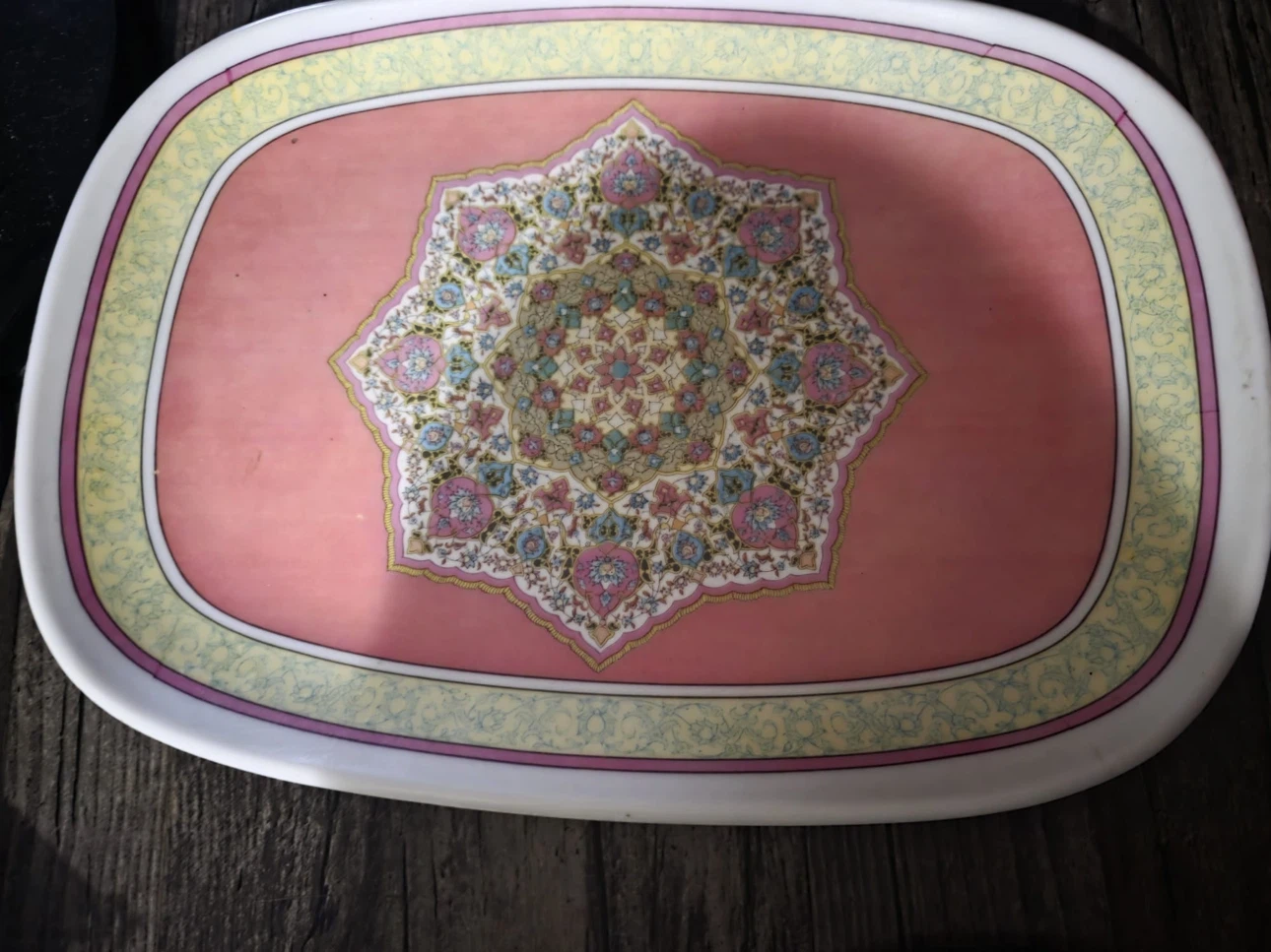 Set of Dark Grey Square Plates with White Trim - photo 5