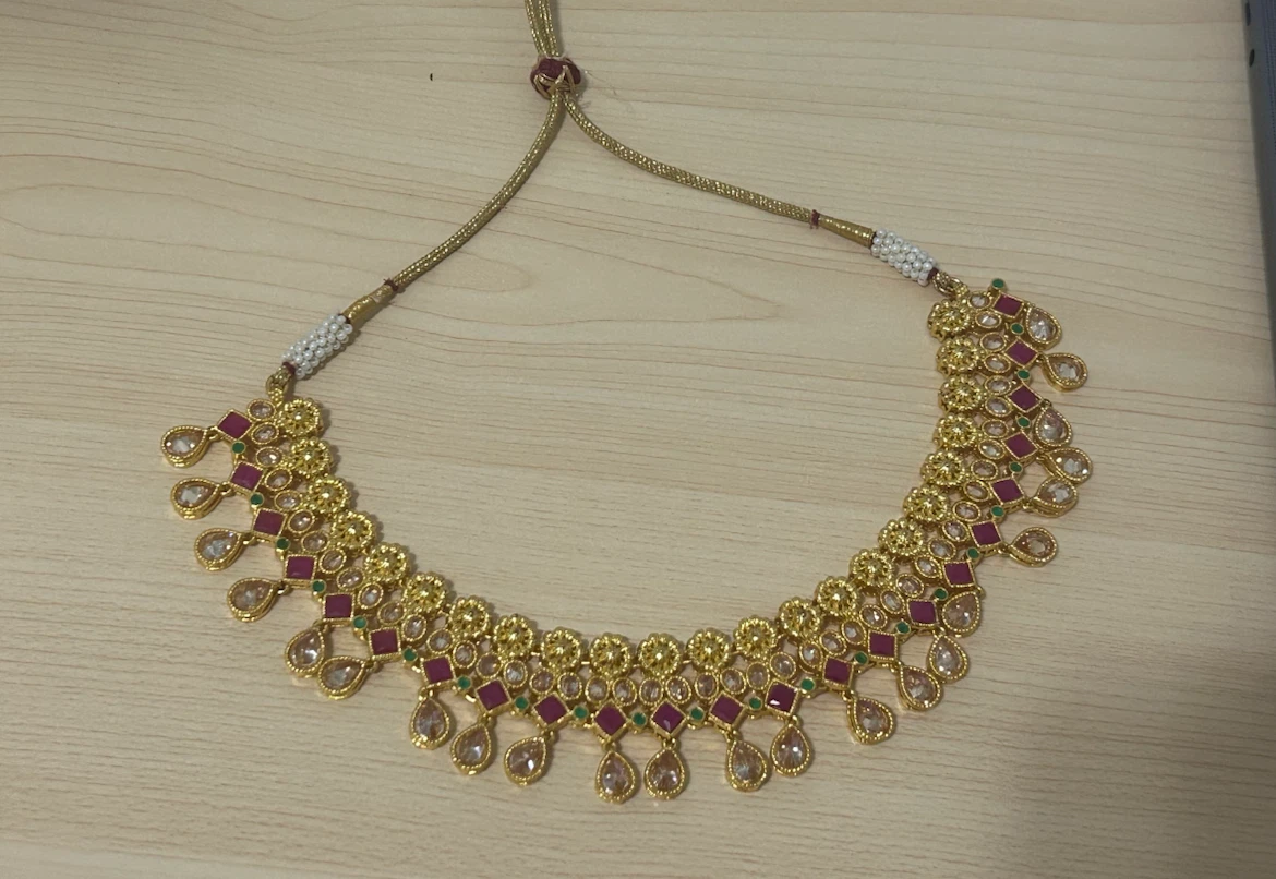 Embellished Potli Bag and Jewellery Set