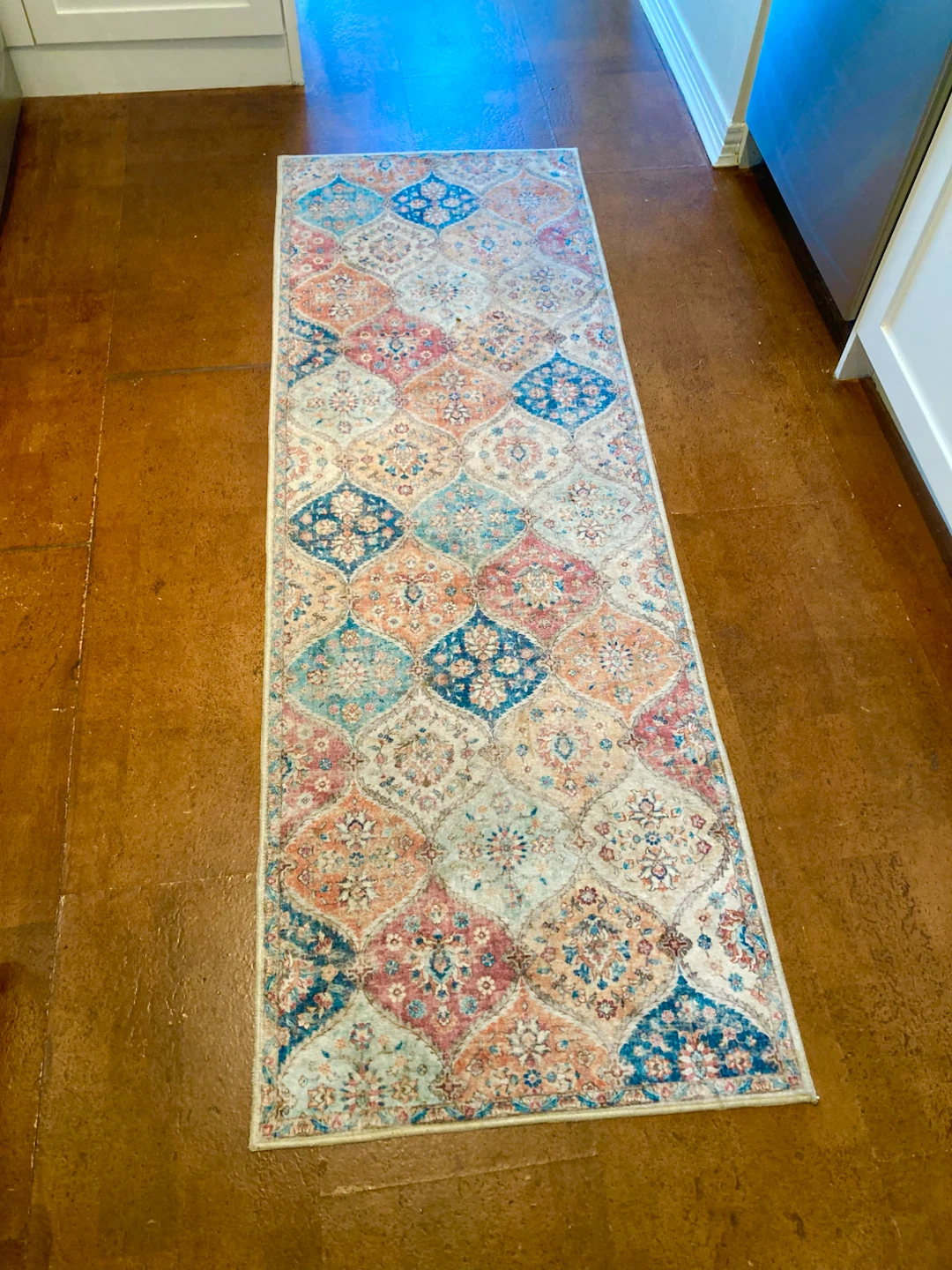 Kitchen Runner Rug - Moroccan Medallion Pattern