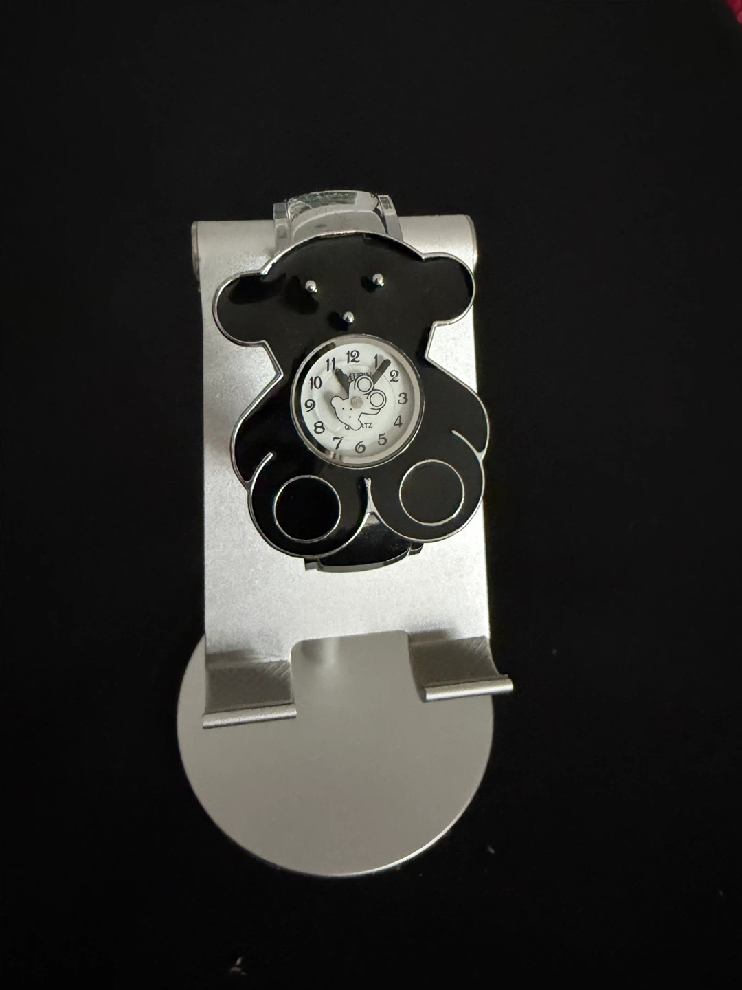 Black Teddy Bear Watch