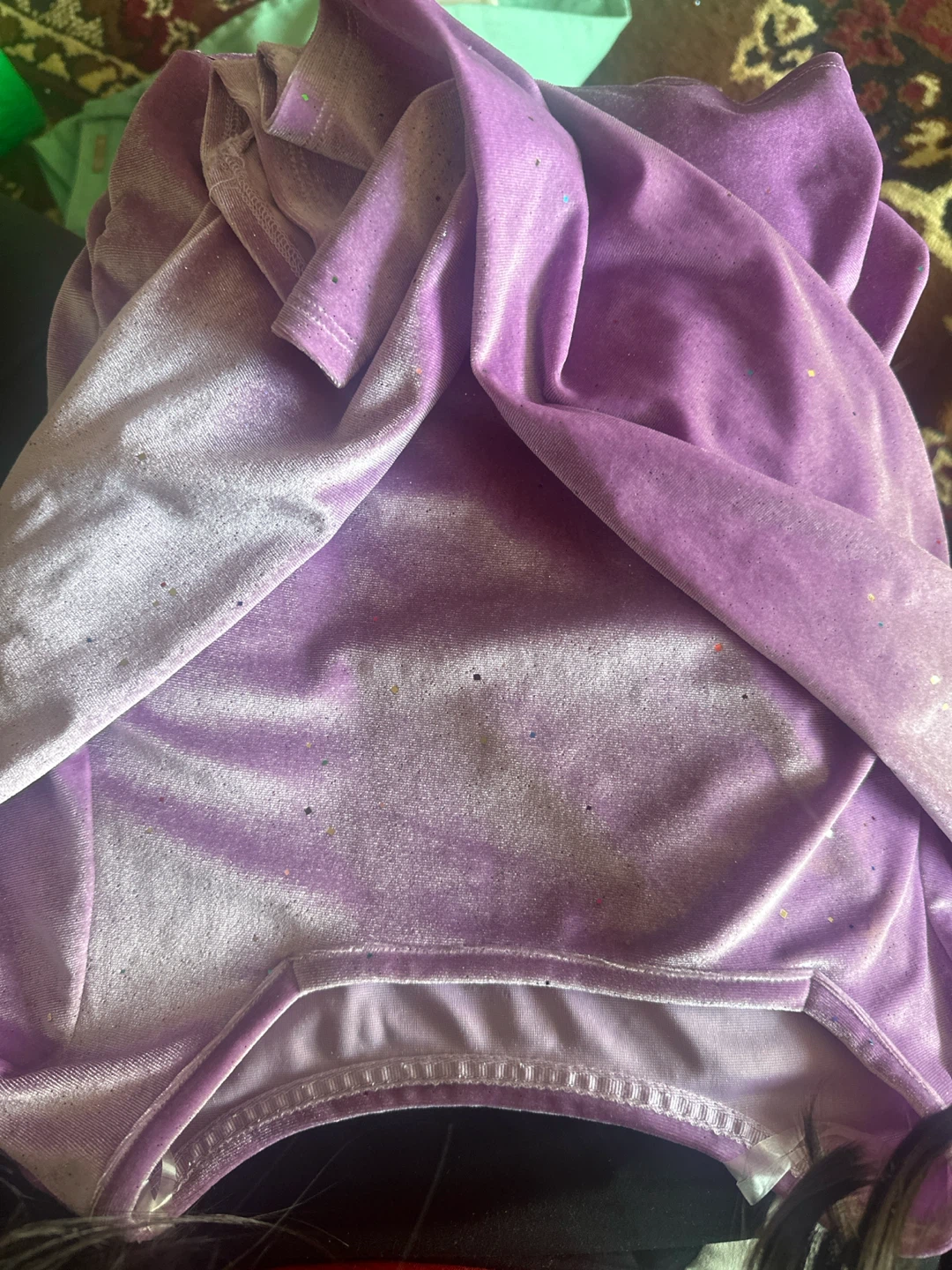 Kids Velvet Sparkle Long Sleeve Top