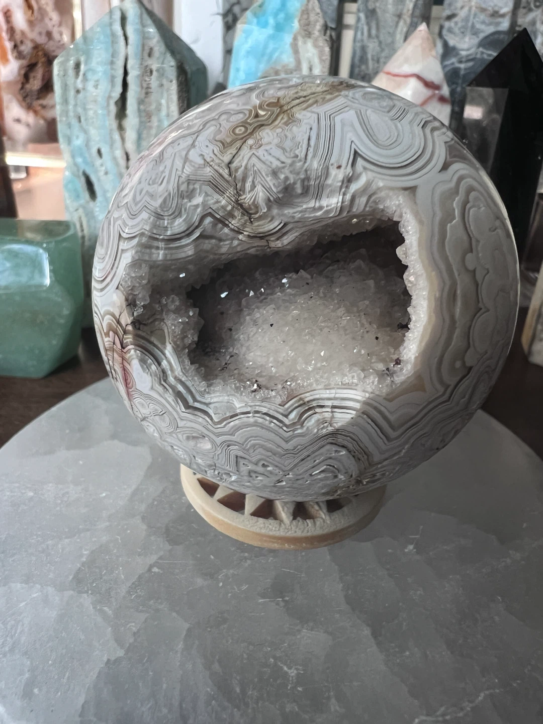 MEXICAN LACE AGATE SPHERE