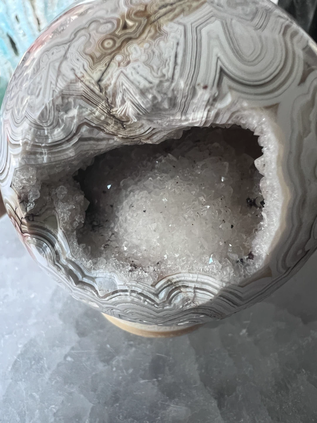 MEXICAN LACE AGATE SPHERE - photo 2