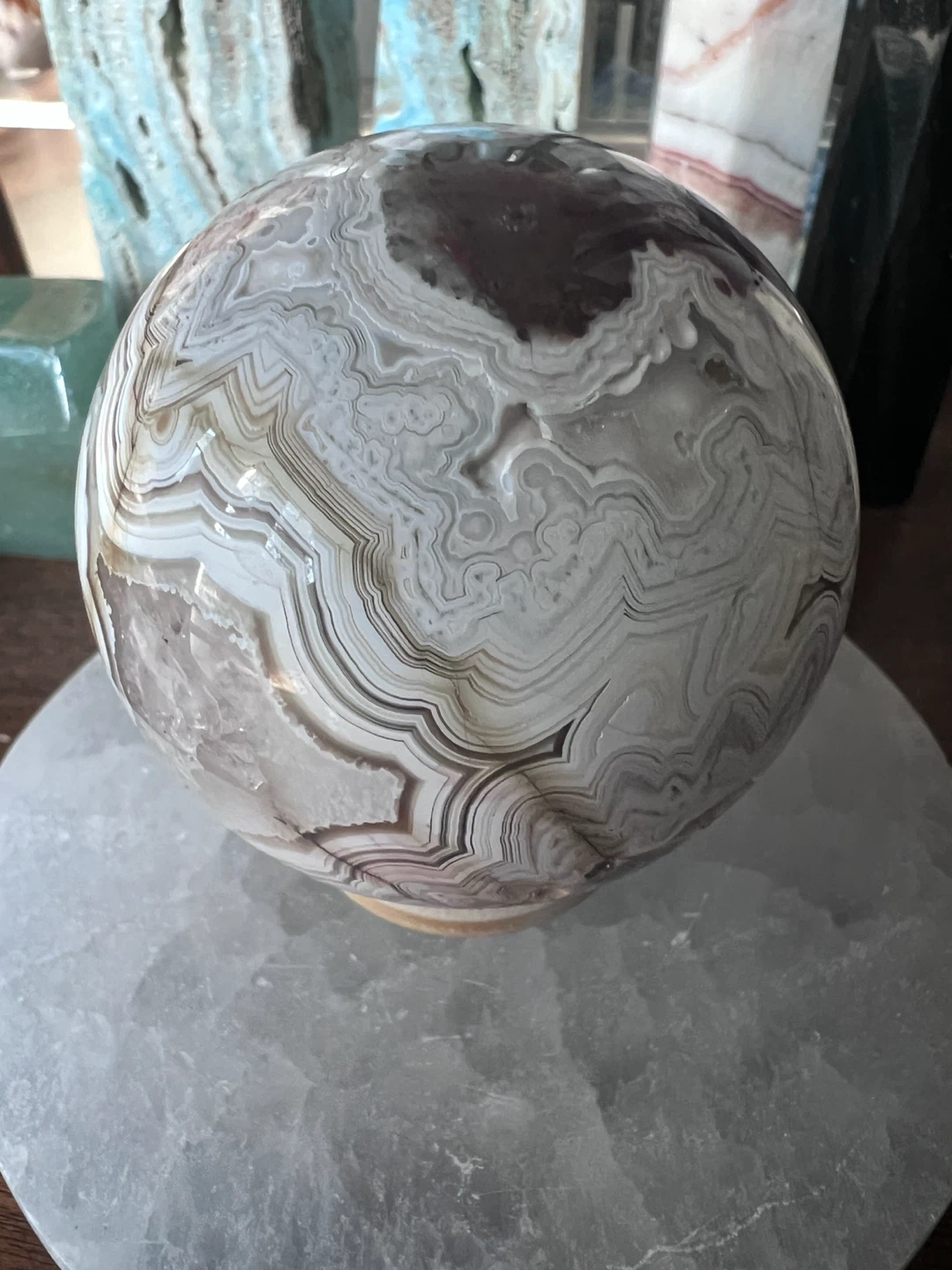 MEXICAN LACE AGATE SPHERE - photo 3