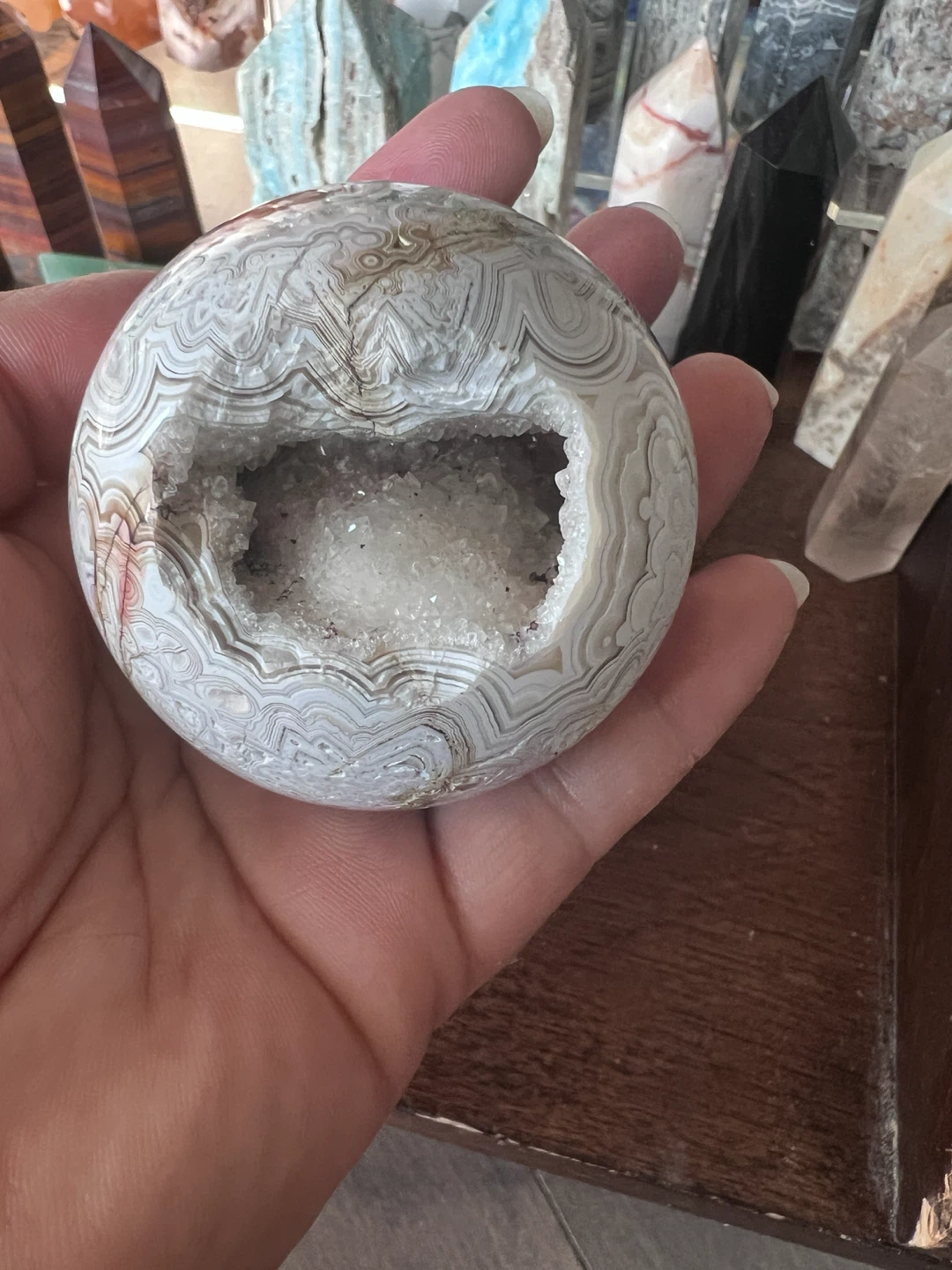 MEXICAN LACE AGATE SPHERE - photo 5