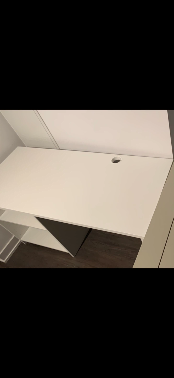 Large White Desk w/ Shelving - photo 4