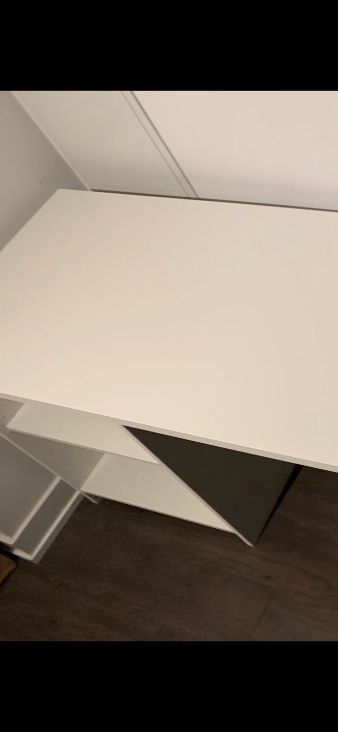 Large White Desk w/ Shelving - photo 5