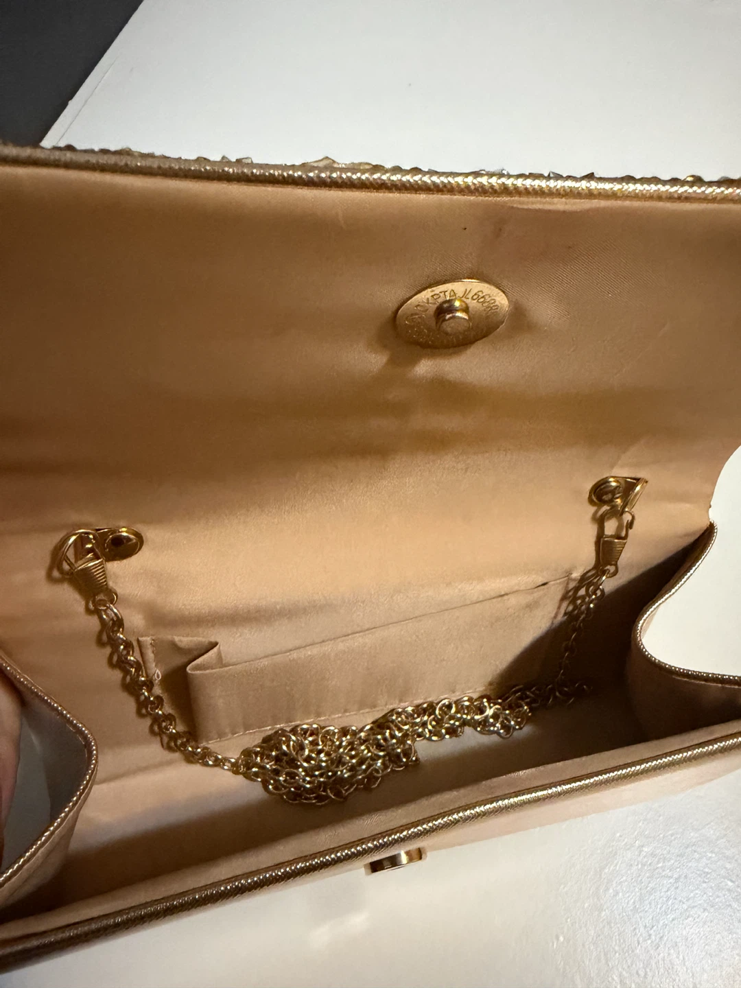 Sparkly Clutch Purse with Chain Strap - photo 2