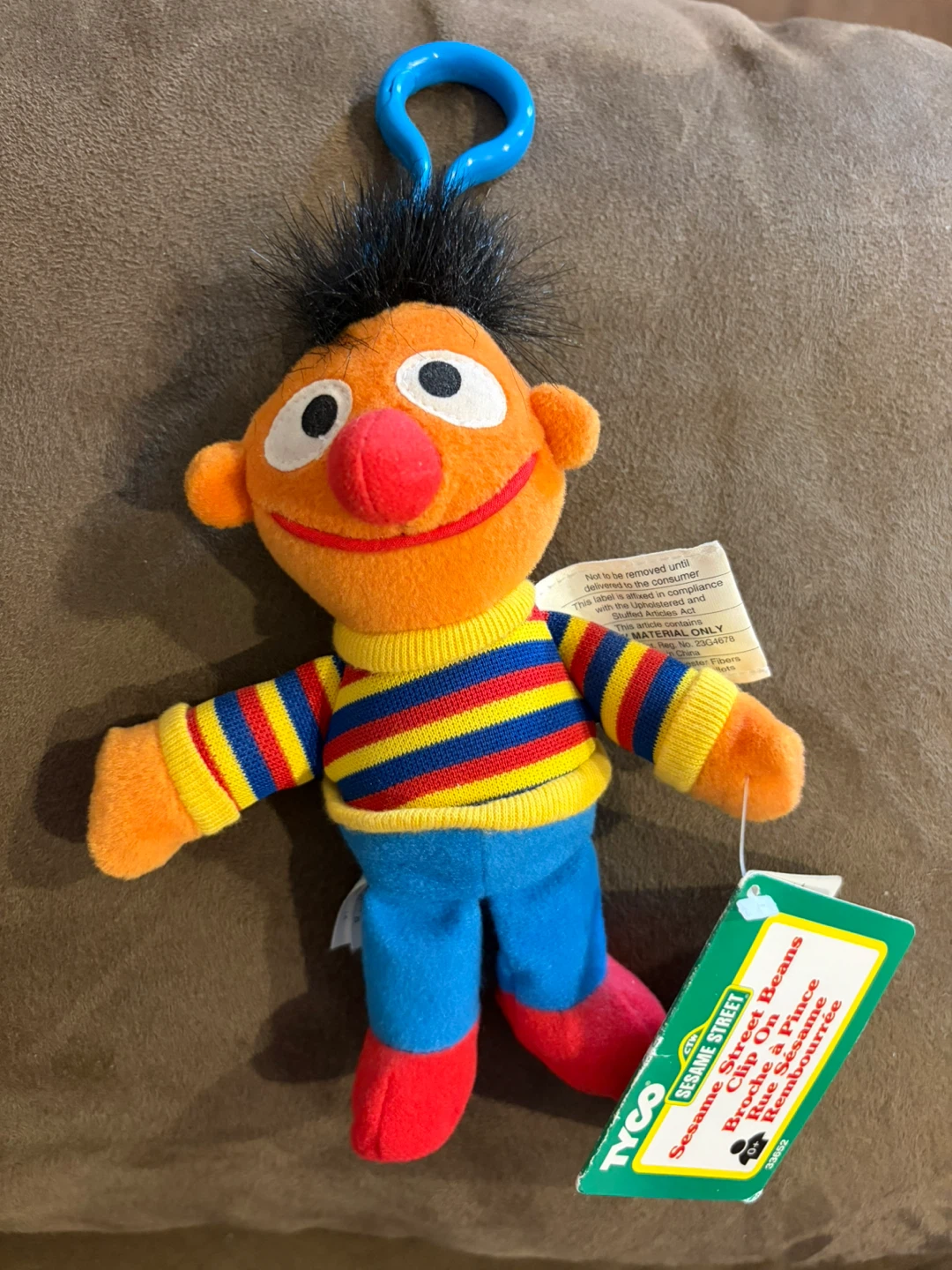 Tyco Sesame Street Ernie Clip-On Plush