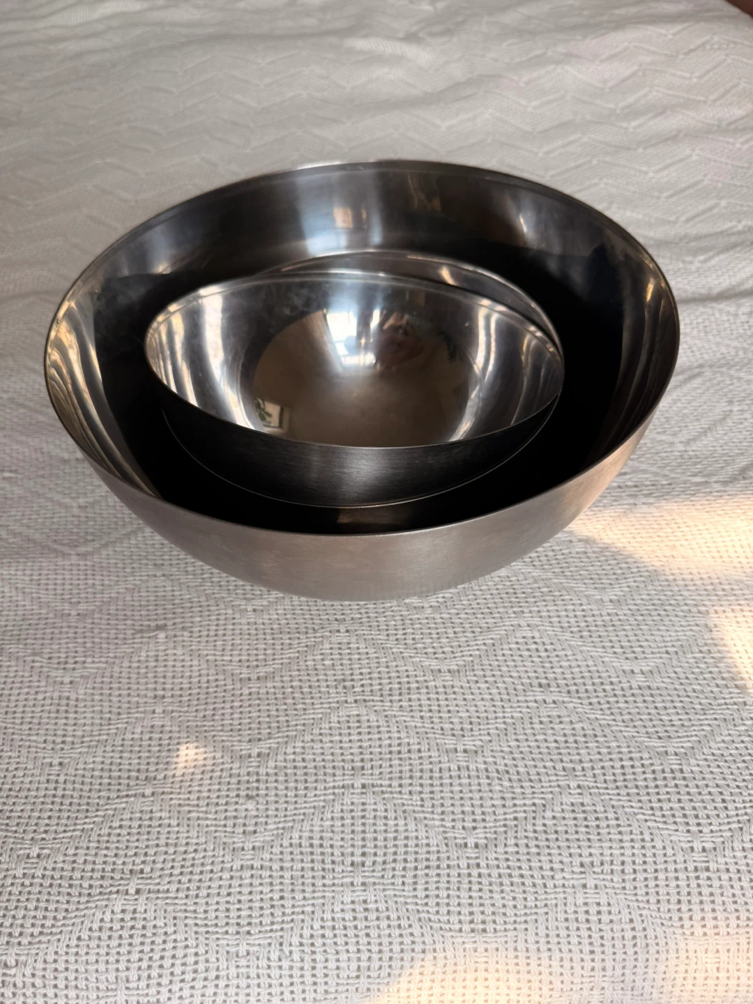 Stainless Steel Mixing Bowls (Set of 3) - photo 3