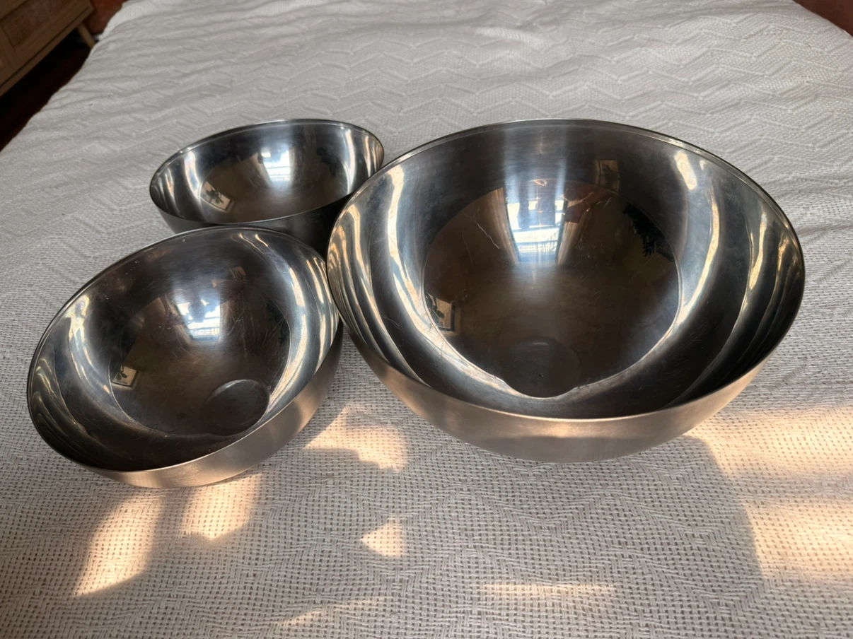 Stainless Steel Mixing Bowls (Set of 3)
