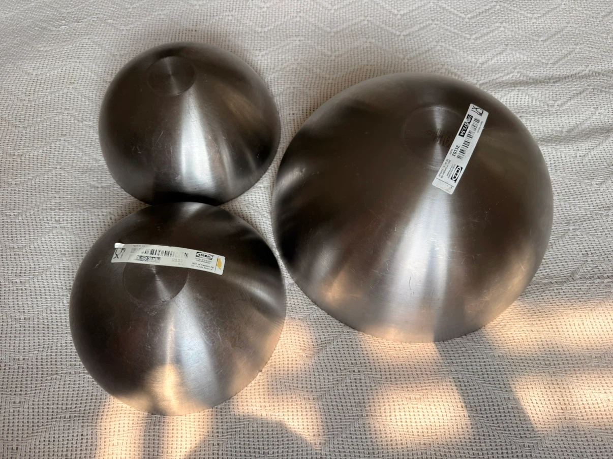 Stainless Steel Mixing Bowls (Set of 3) - photo 4