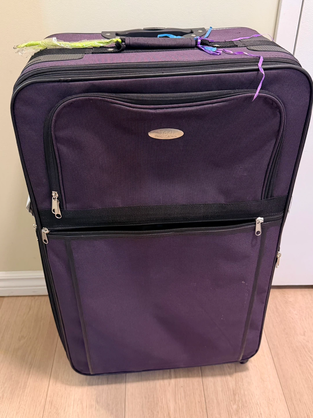 Purple Rolling Suitcase