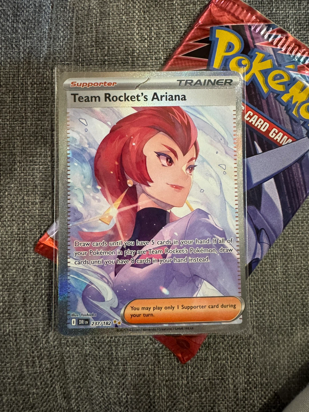 Pokemon Team Rocket's Ariana Trainer Card 237/182