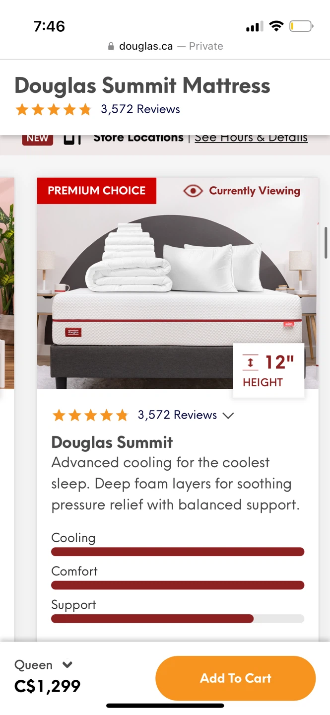 Douglas queen size mattress (prize negotiable)