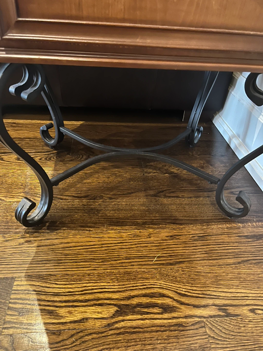 Wood End Table with Storage - photo 2